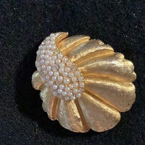 Signed BSK brooch